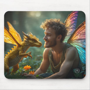 Alfombrilla De Ratón Diseño de juegos de Golden Dragon