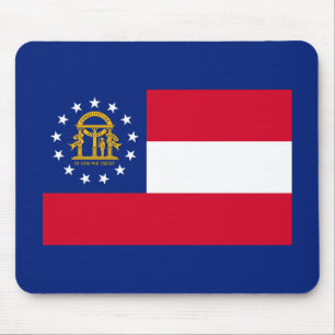 Alfombrilla De Ratón Diseño de la bandera del estado de Georgia