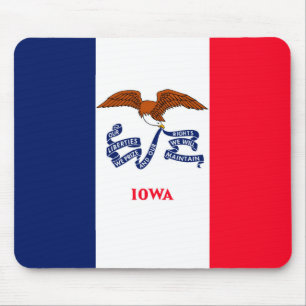 Alfombrilla De Ratón Diseño de la bandera del estado de Iowa