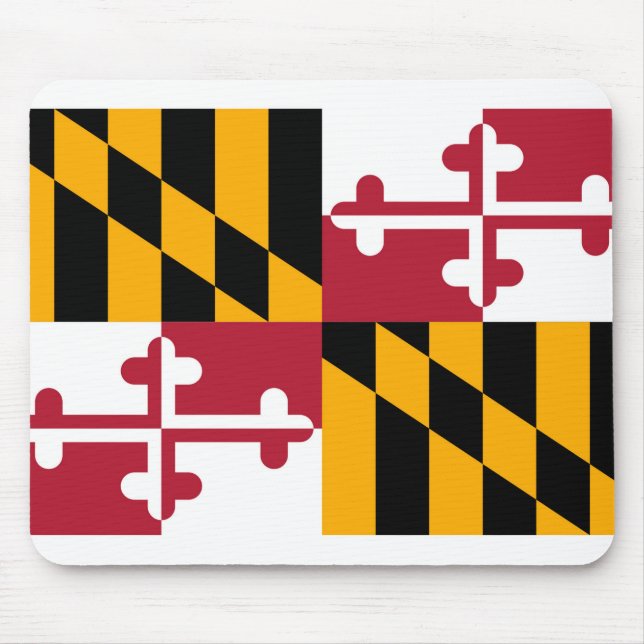 Alfombrilla De Ratón Diseño de la bandera del estado de Maryland (Frente)