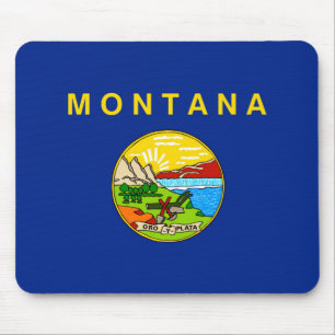 Alfombrilla De Ratón Diseño de la bandera del estado de Montana