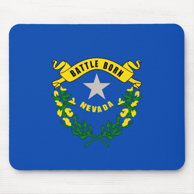 Alfombrilla De Ratón Diseño de la bandera del estado de Nevada (Frente)