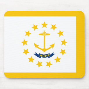 Alfombrilla De Ratón Diseño de la bandera del estado de Rhode Island
