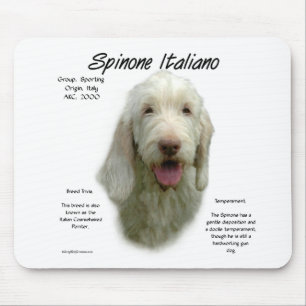 Alfombrilla De Ratón Diseño de la historia de Spinone Italiano