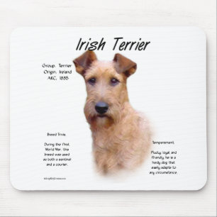 Alfombrilla De Ratón Diseño de la historia de Terrier irlandés