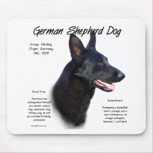 Alfombrilla De Ratón Diseño de la historia del perro de pastor alemán