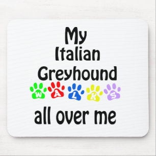 Alfombrilla De Ratón Diseño de las caminatas de Greyhound en Italia