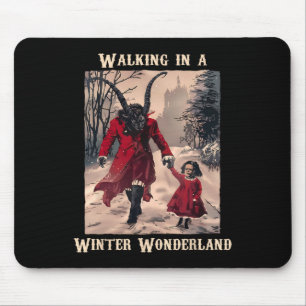 Alfombrilla De Ratón Diseño de los Navidades góticos de Krampus Winter 