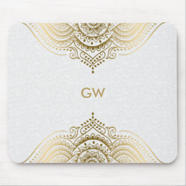 Alfombrilla De Ratón Diseño de manala de tono dorado