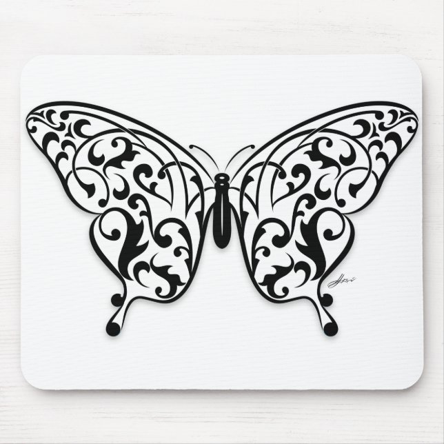 Alfombrilla De Ratón Diseño de mariposa (Frente)