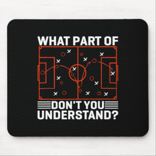 Alfombrilla De Ratón Diseño de meme de tablero de estrategia de fútbol 