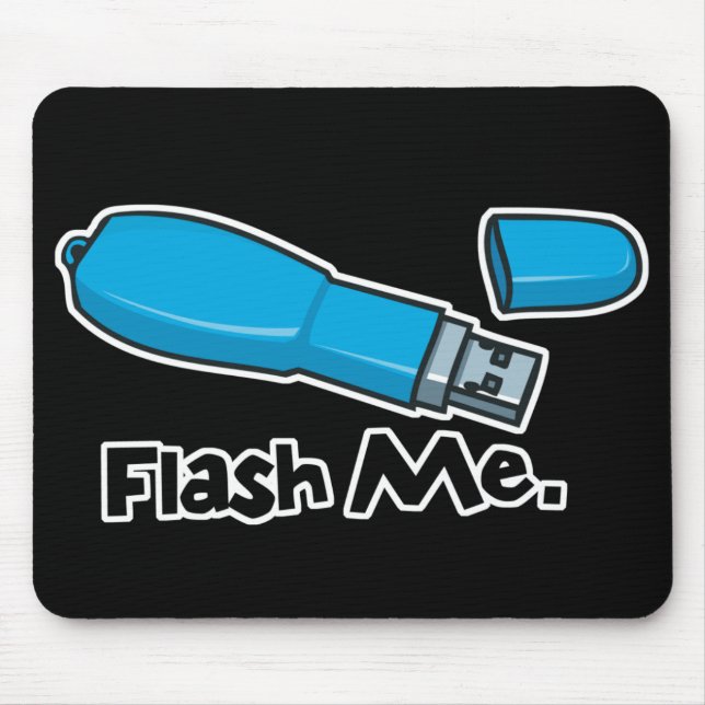 Alfombrilla De Ratón diseño de memoria USB flash me (Frente)