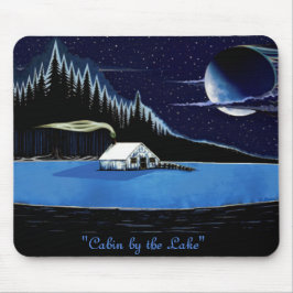 Alfombrilla De Ratón Diseño de Mousepad "Cabin by the Lake".