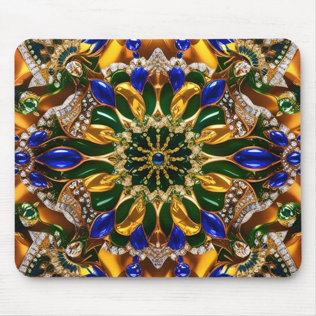 Alfombrilla De Ratón Diseño de Mousepad con colores brasileños (Frente)