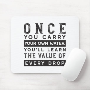 Alfombrilla De Ratón Diseño de oferta de sabiduría - Valor de cada gota
