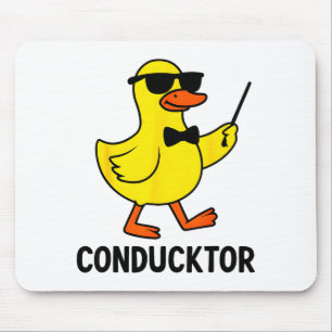 Alfombrilla De Ratón Diseño de Orquesta de Música de Pato Divertido Con