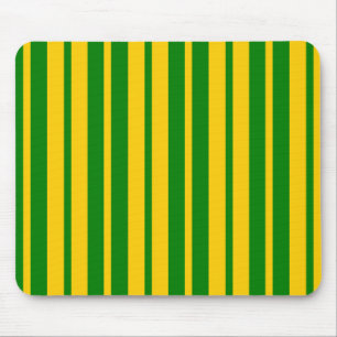 Alfombrilla De Ratón Diseño de patrón de rayas elegantes verde amarillo