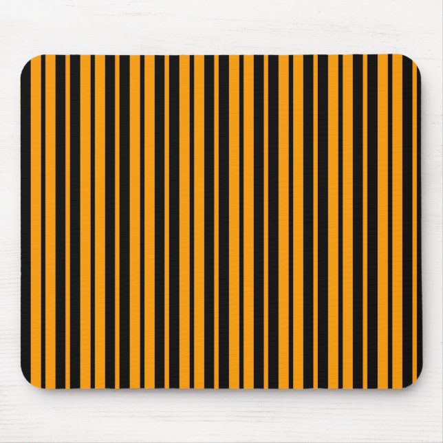 Alfombrilla De Ratón Diseño de patrones de rayas verticales negras (Frente)