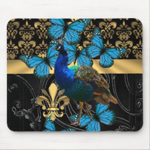 Alfombrilla De Ratón diseño de pavo real femenino de bonito