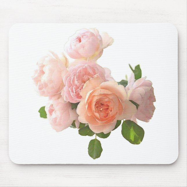 Alfombrilla De Ratón Diseño de plantillas modernas de moda Rosas elegan (Frente)