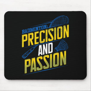 Alfombrilla De Ratón Diseño de precisión y pion de bádminton