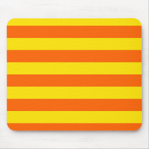 Alfombrilla De Ratón Diseño de rayas amarillas naranjas