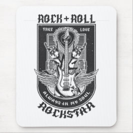 Alfombrilla De Ratón Diseño de rock de guitarra