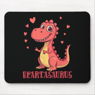 Alfombrilla De Ratón Diseño de San Valentín de dinosaurio lindo Heartas