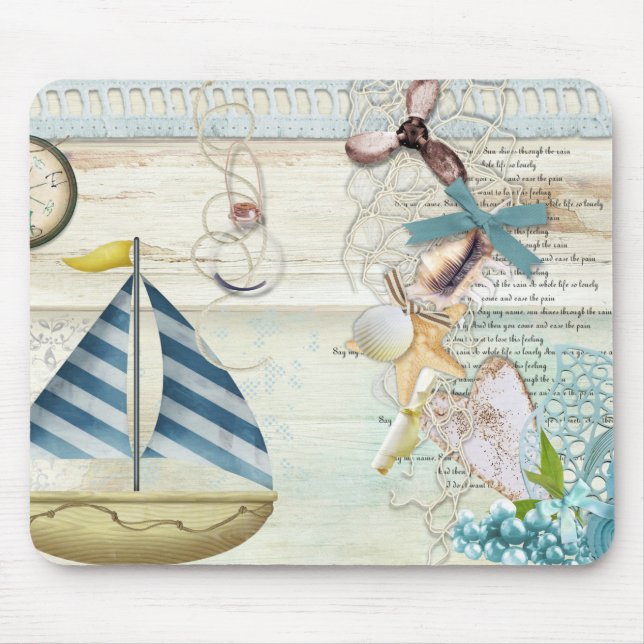 Alfombrilla De Ratón Diseño de serie náutica 5 (Frente)