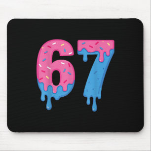 Alfombrilla De Ratón Diseño de sprinkles divertido meme Donut 67 Seis S