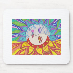 Alfombrilla De Ratón Diseño de Sun de la luna