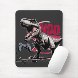 Alfombrilla De Ratón Diseño de T-Rex Gamer Rage No More