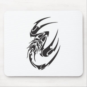 Alfombrilla De Ratón Diseño de Tatuaje de Escorpión Tribal