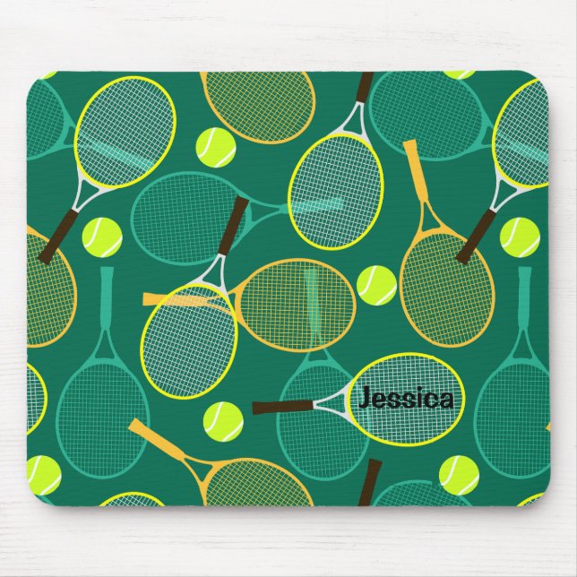 Alfombrilla De Ratón Diseño de tenis (Frente)