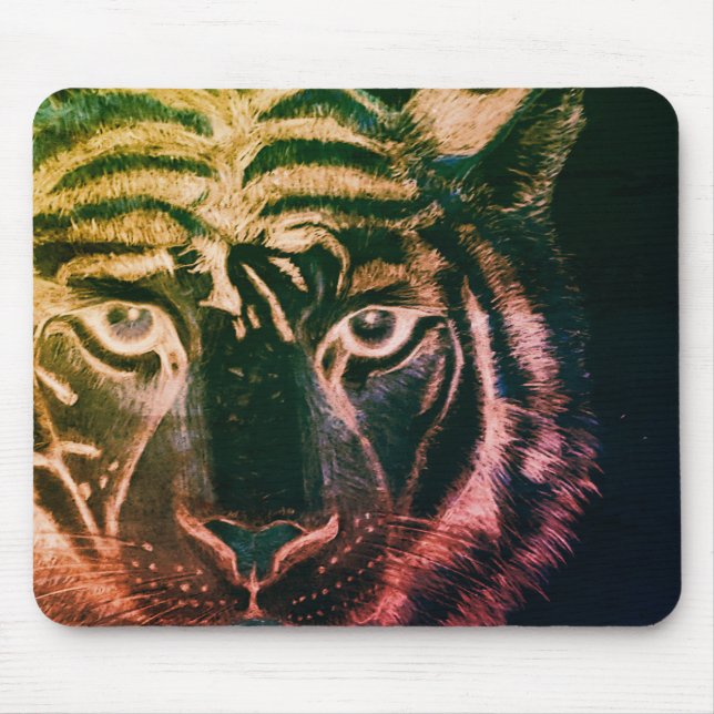 Alfombrilla De Ratón Diseño de tigre (Frente)