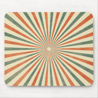 Alfombrilla De Ratón Diseño de vintage de espiral de Sunburst retro