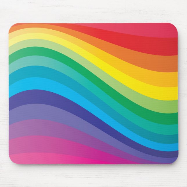 Alfombrilla De Ratón Diseño del arco iris (Frente)