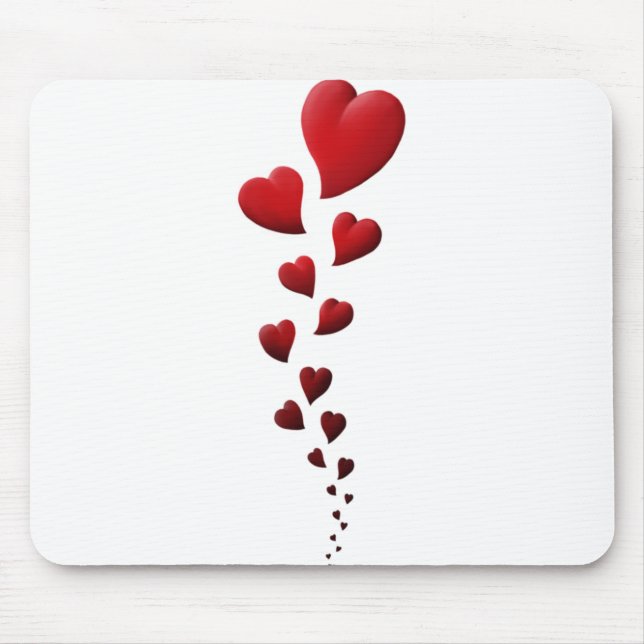 Alfombrilla De Ratón Diseño del corazón, regalo de San Valentín, regalo (Frente)