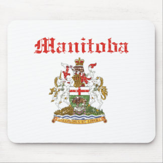 Alfombrilla De Ratón diseño del escudo de armas de Manitoba Canadá