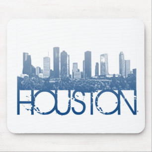 Alfombrilla De Ratón Diseño del horizonte de Houston