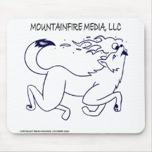 Diseño del logotipo de medios MountainFire en un