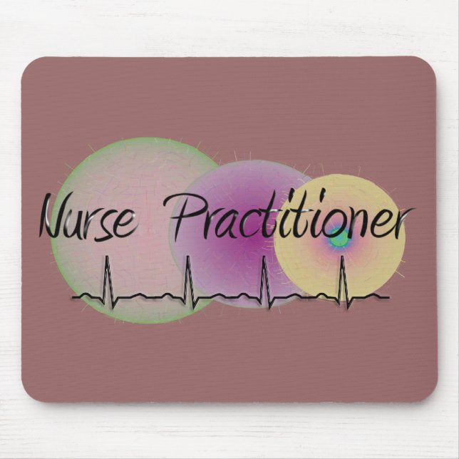 Alfombrilla De Ratón Diseño del médico QRS de la enfermera (Frente)