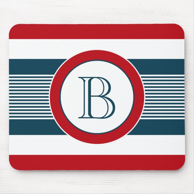 Alfombrilla De Ratón Diseño del monograma (Frente)