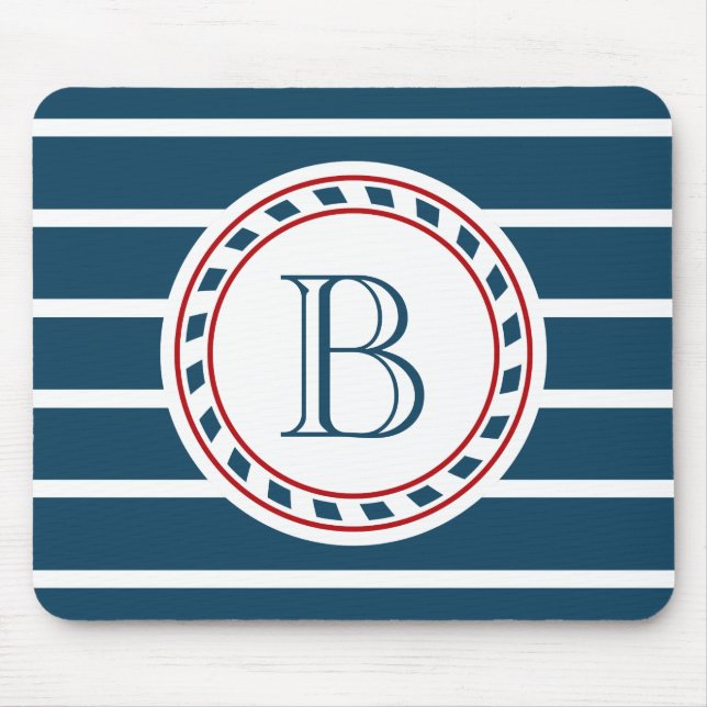 Alfombrilla De Ratón Diseño del monograma (Frente)