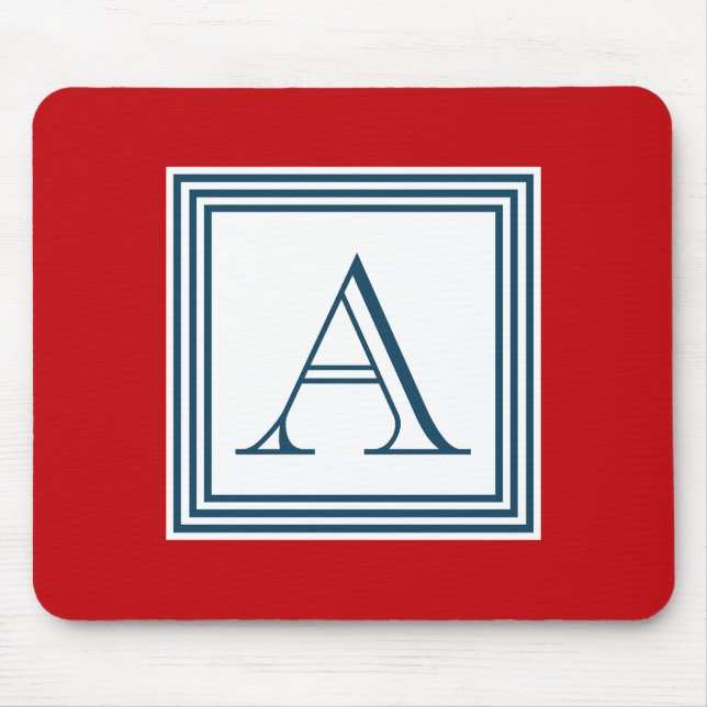 Alfombrilla De Ratón Diseño del monograma (Frente)