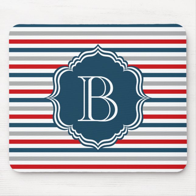 Alfombrilla De Ratón Diseño del monograma (Frente)