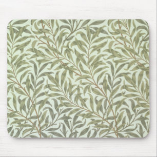 Alfombrilla De Ratón "Diseño del papel pintado de la rama del sauce",