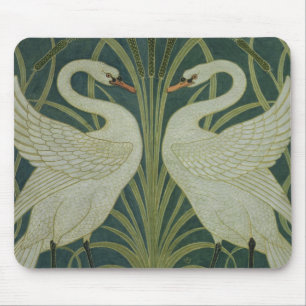 Alfombrilla De Ratón Diseño del papel pintado del "cisne, de la