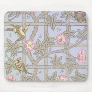 Alfombrilla De Ratón Diseño del papel pintado del "enrejado", 1864
