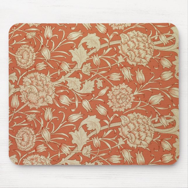 Alfombrilla De Ratón Diseño del papel pintado del tulipán, 1875 (Frente)